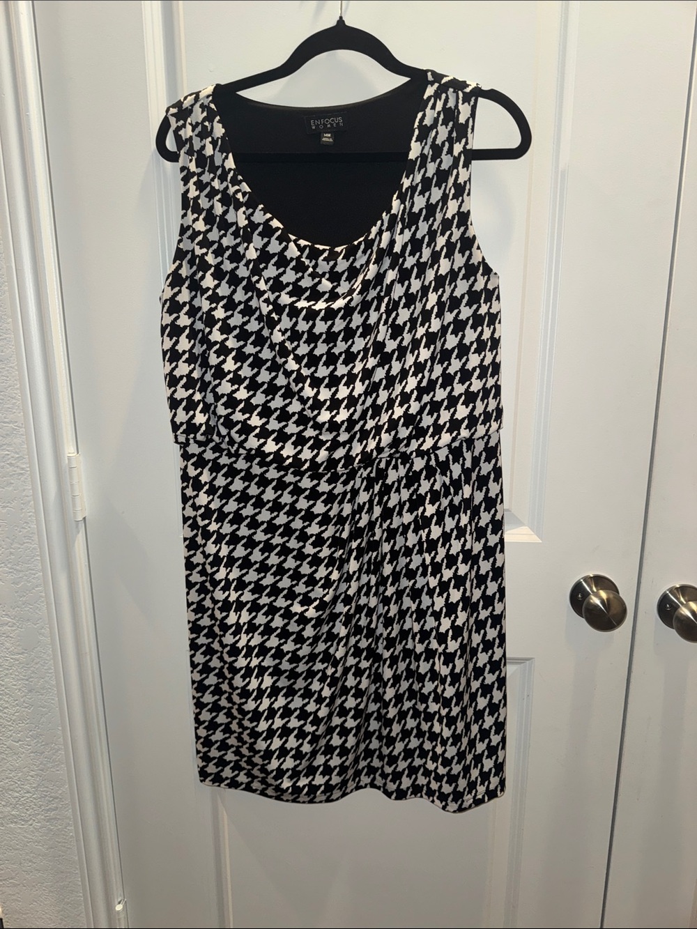 Enfocus Studio Sz 14W Houndstooth Dress